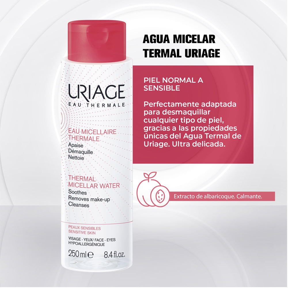 Uriage Agua Micelar Piel sensible X 250ml - Limpiador