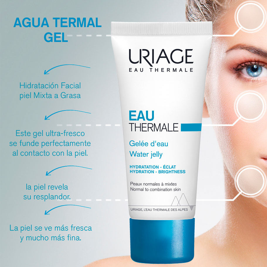 Kit TOP URIAGE Depiderm Suero Vit C al 20% GRATIS Uriage Agua Termal Water Jelly