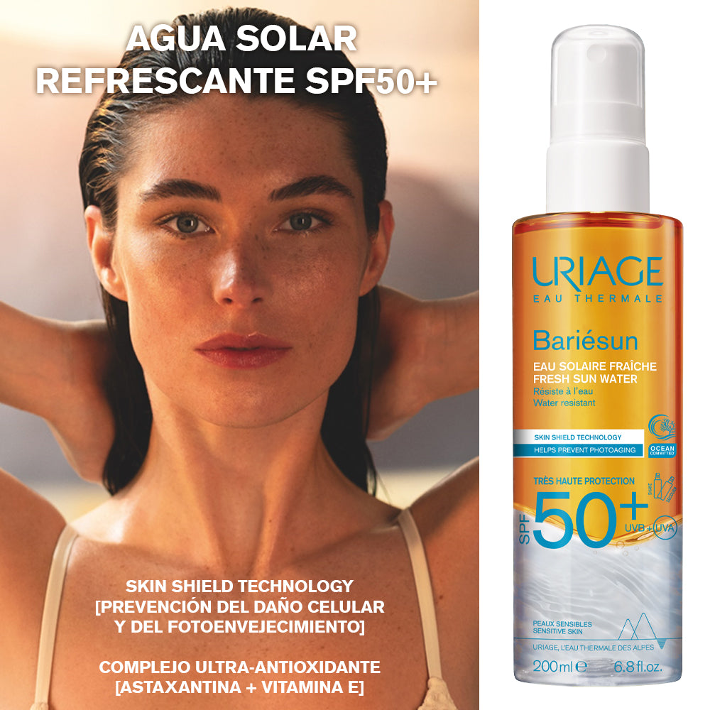 Uriage Bariésun SPF50+ Agua ANTISolar BIFÁSICA en Spray X 200ml - IMPRESION CORRIDA