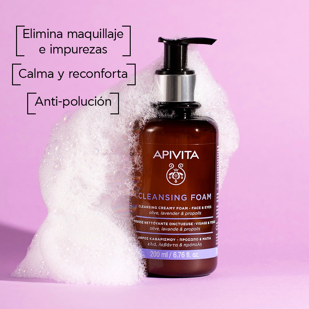 Apivita espuma limpiadora x 200ml