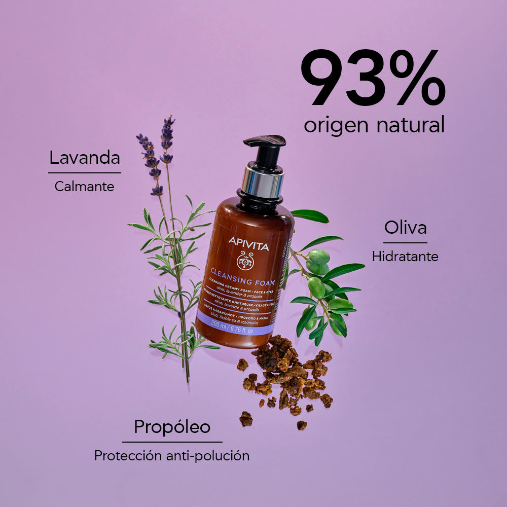 Apivita espuma limpiadora x 200ml