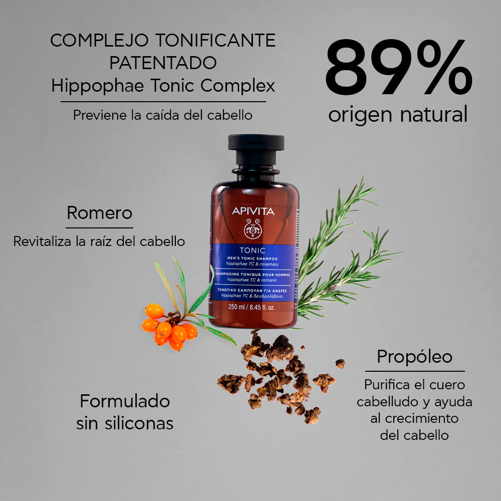 Apivita Shampoo hombre Anticaida X 250ml