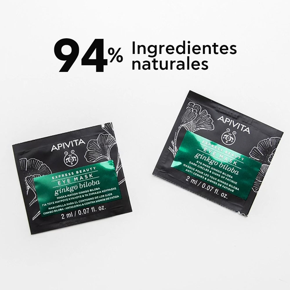 Apivita Mascarila de ojos Ginkgo Biloba X 2 sachets