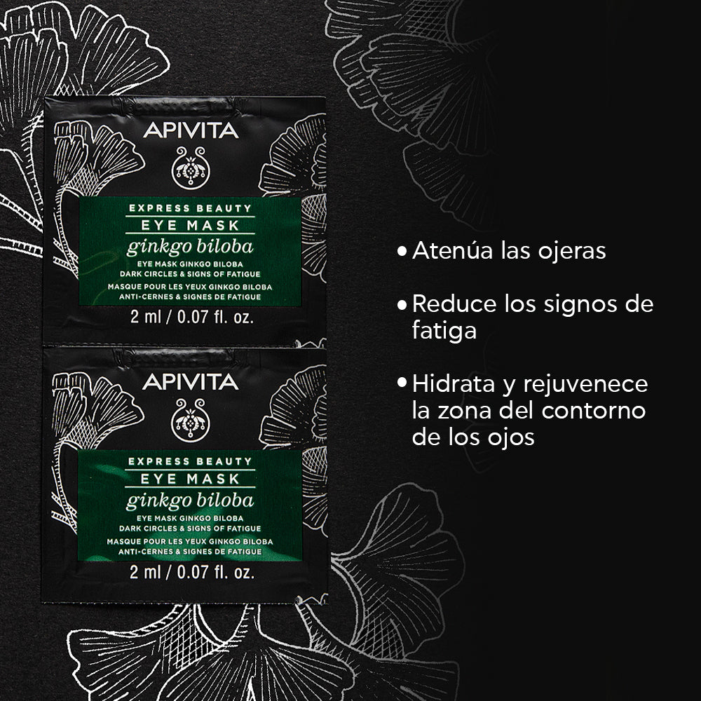 Apivita Mascarila de ojos Ginkgo Biloba X 2 sachets