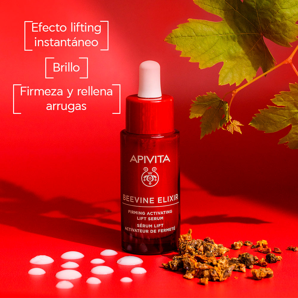 Kit Apivita Beevine Elixir Firming Serum GRATIS Apivita Black Detox Gel Limpiador 50ml