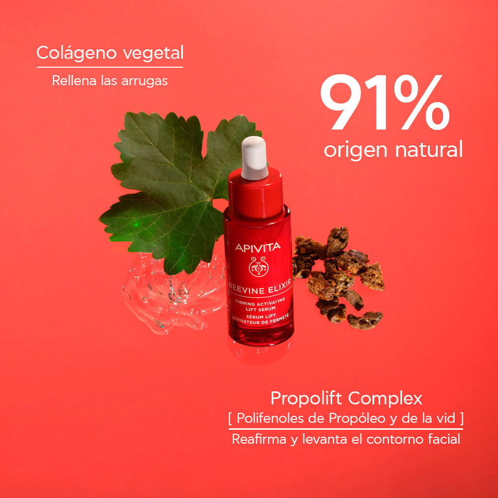 Kit Apivita Beevine Elixir Firming Serum GRATIS Apivita Black Detox Gel Limpiador 50ml