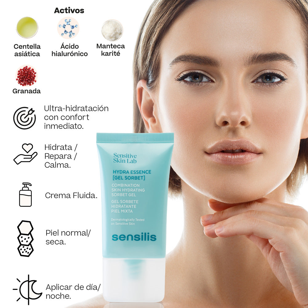 Sensilis Hydra Essence Gel Sorbete x 40ml - Hidratación
