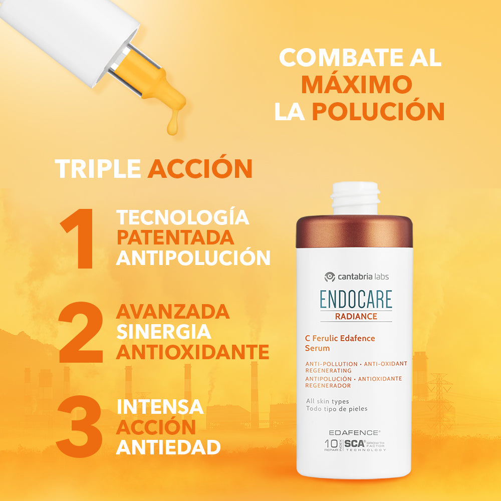 Kit RUTINA DE 3 compra Radiance Vit C/Ferúlico GRATIS Hydractive 100ml GRATIS Age Barrier Hyaluboost Serum 10 ml