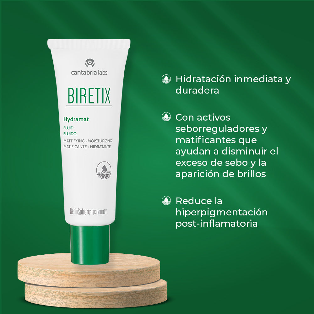 Kit CHAO IMPERFECCIONES compra Biretix Gel Limpiador 400ml GRATIS Biretix Hydramat