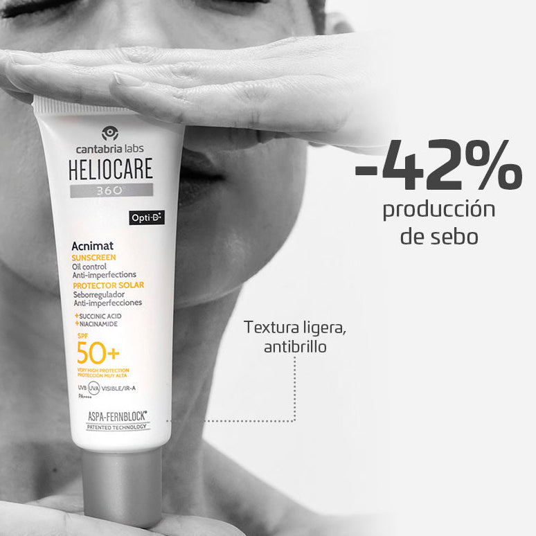 Kit Anti imperfecciones Biretix Double Correction Suero + GRATIS Heliocare 360° Acnimat
