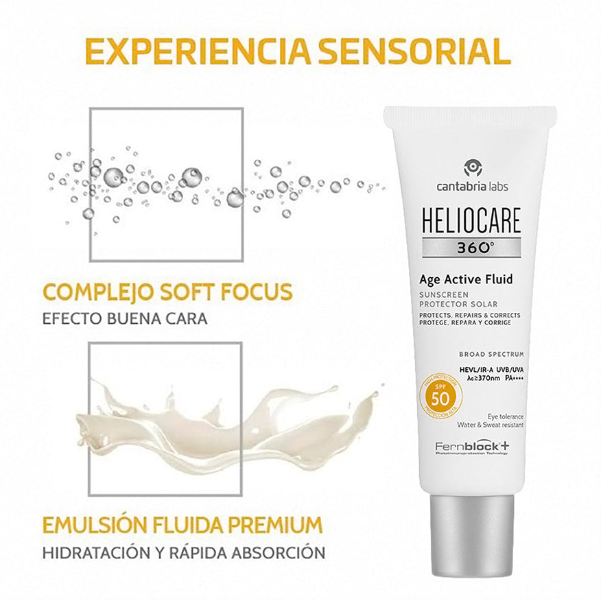 Heliocare 360° Age Active - Protector solar - Antiedad X 50ml