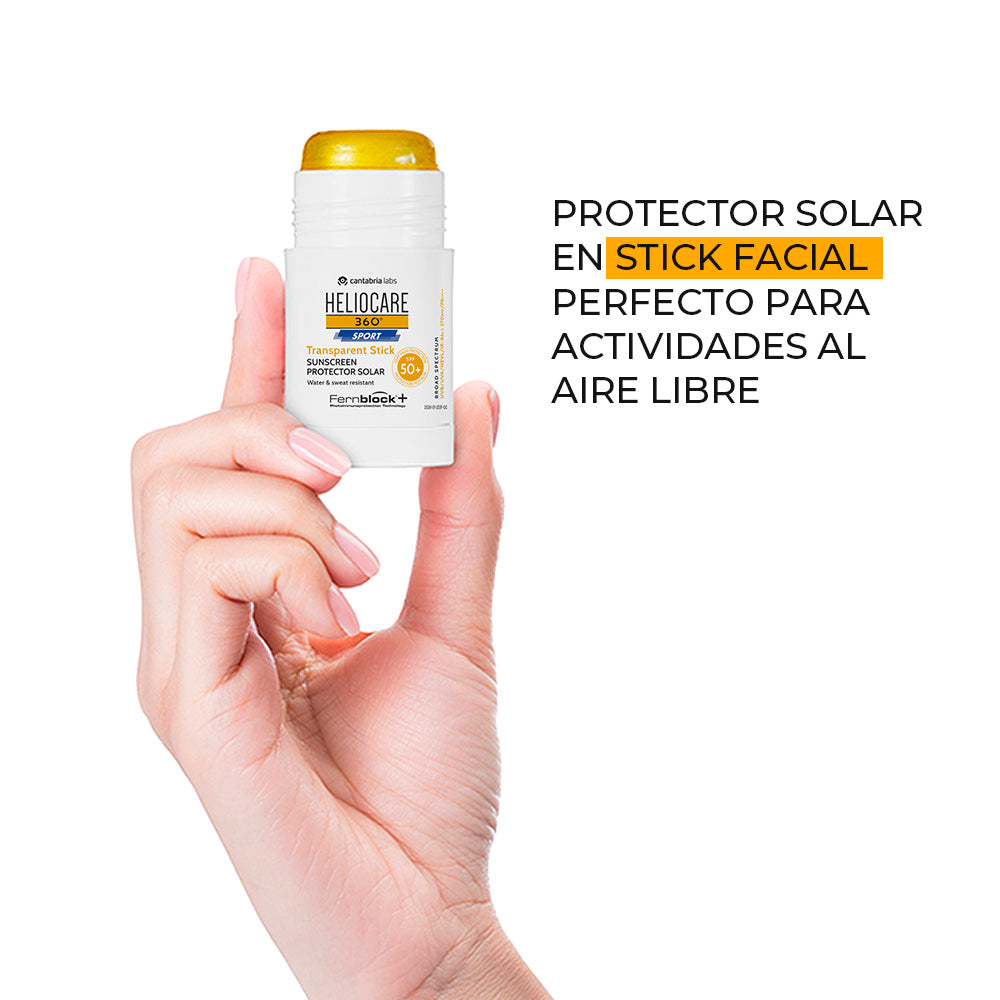 Kit PRO SPORT Heliocare 360° Stick Transparente x 25 gr GRATIS Heliocare 360° Advance Gel x 100ml