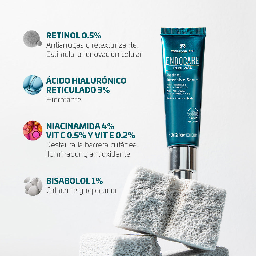 Kit compra Endocare Renewal retinol al 0.2% - Antiedad x 30ml GRATIS Endocare Age Barrier Hyaluboost Serum X 30 ml