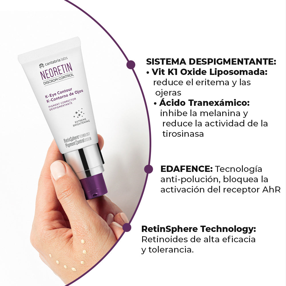 Neoretin K contorno de ojos - Despigmentante x 15ml