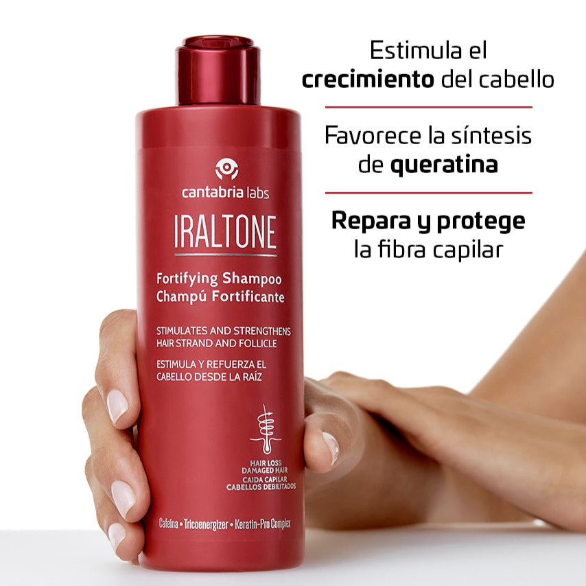 Kit CAPILAR Iraltone champu anticaída. Compra 400ml lleva 600ml.