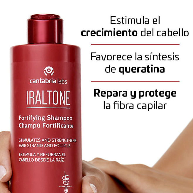 Kit CAPILAR Iraltone champu anticaída. Compra 400ml lleva 600ml.