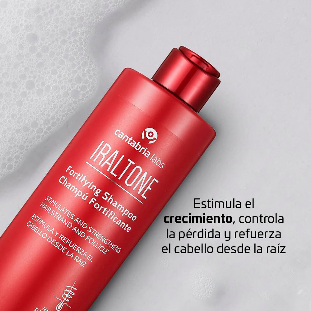 Iraltone champu fortificante x 400ml - Prevención caída - Pelo