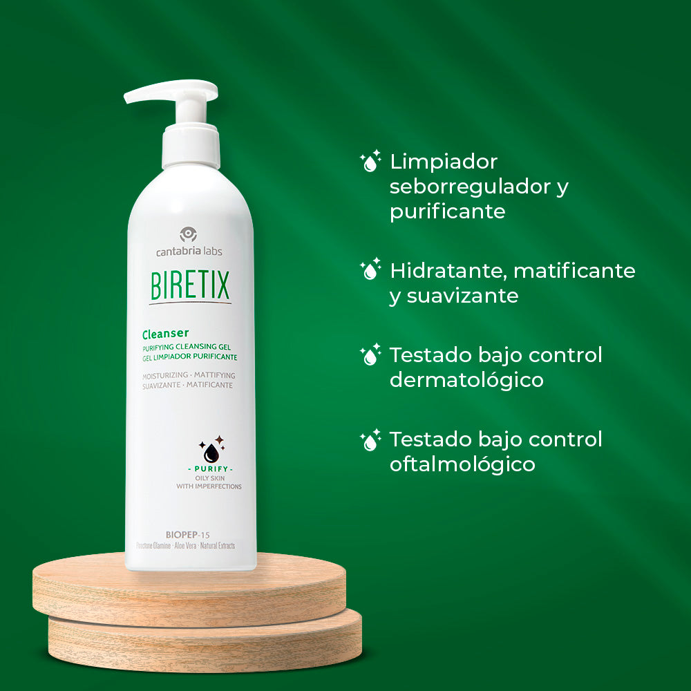 Biretix Gel Limpiador x 400ml - Anti imperfecciones