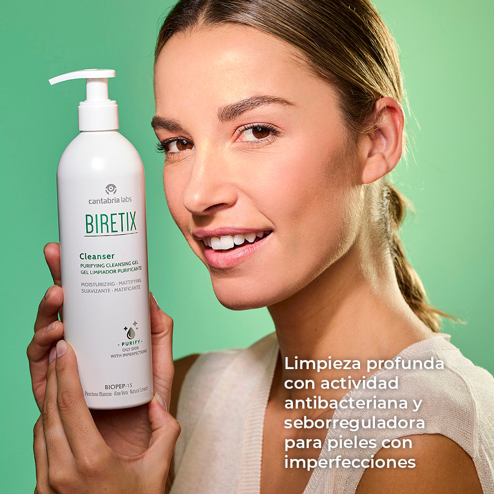 Biretix Gel Limpiador x 400ml - Anti imperfecciones