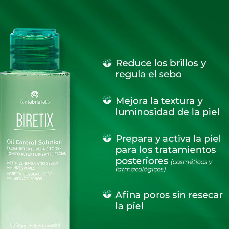 Kit SIN IMPERFECCIONES compra Biretix Tri-Active Spray 100ml GRATIS Biretix Oil Control solution 100ml