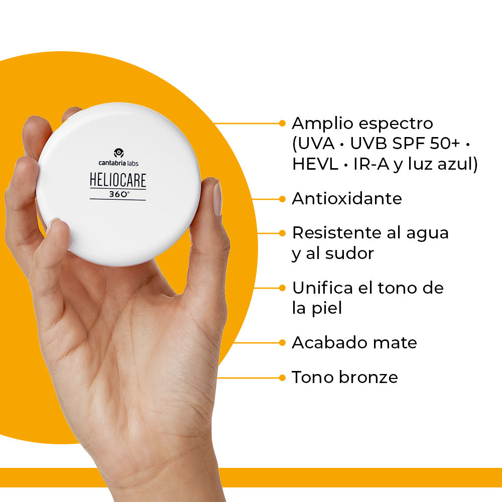 Kit ANTIEDAD COLOR 2x1 Tensage contorno de ojos GRATIS Heliocare 360 Compacto Beige X 10gr