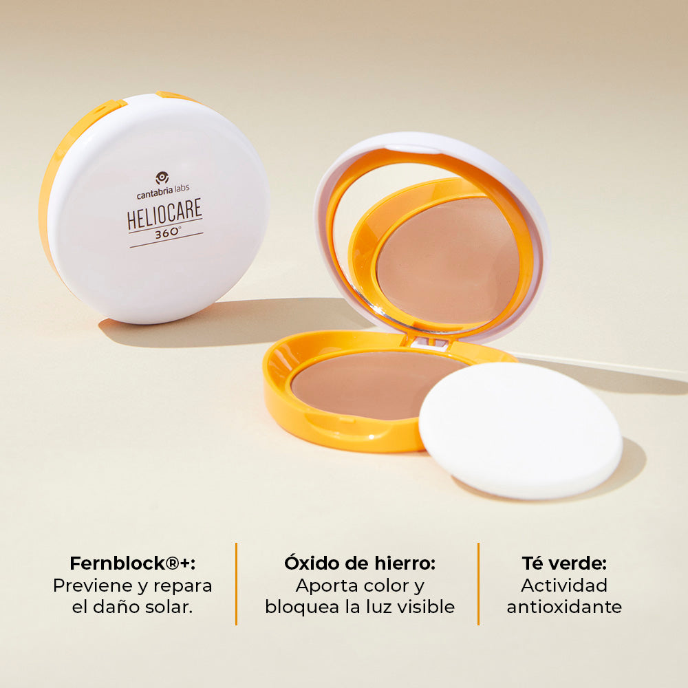 Kit ANTIEDAD COLOR 2x1 Tensage contorno de ojos GRATIS Heliocare 360 Compacto Beige X 10gr