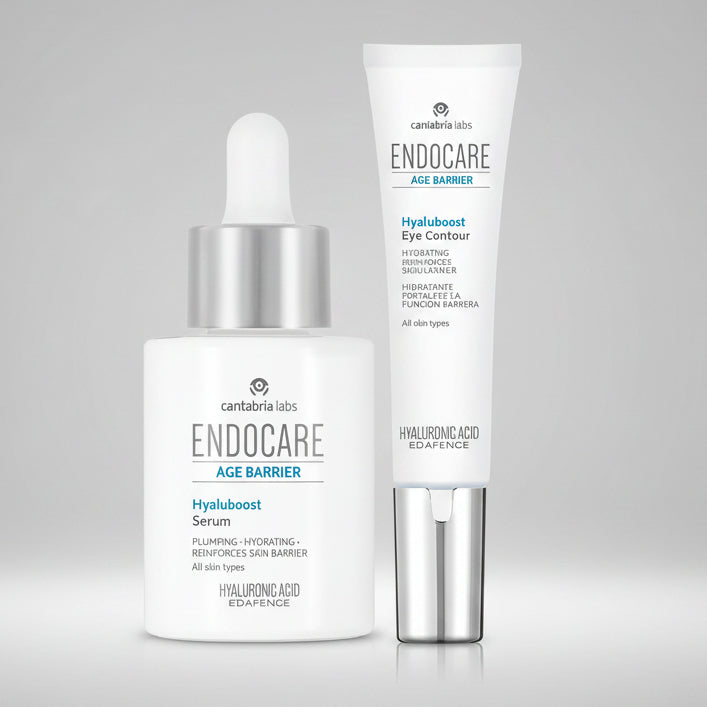 Kit ANTIEDAD HIDRATACION Age Barrier Hyaluboost Serum GRATIS Hyaluboost ojos