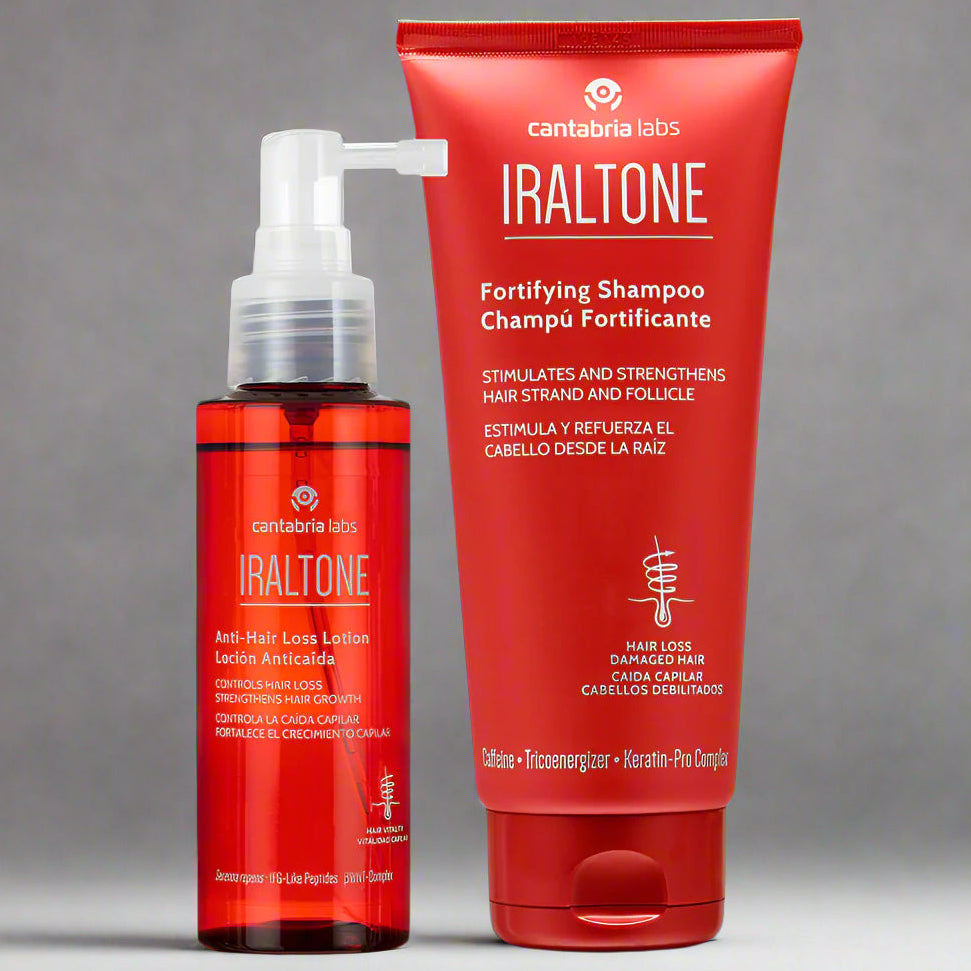 Kit ANTICAIDA TOTAL Iraltone Loción Anticaída 100 ml GRATIS Champú Fortificante X 200 ml