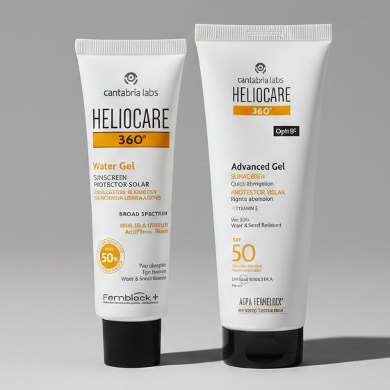 Kit SPORT CARA/CUERPO Heliocare 360 Water Gel GRATIS Heliocare 360 Advanced Gel x 100ml