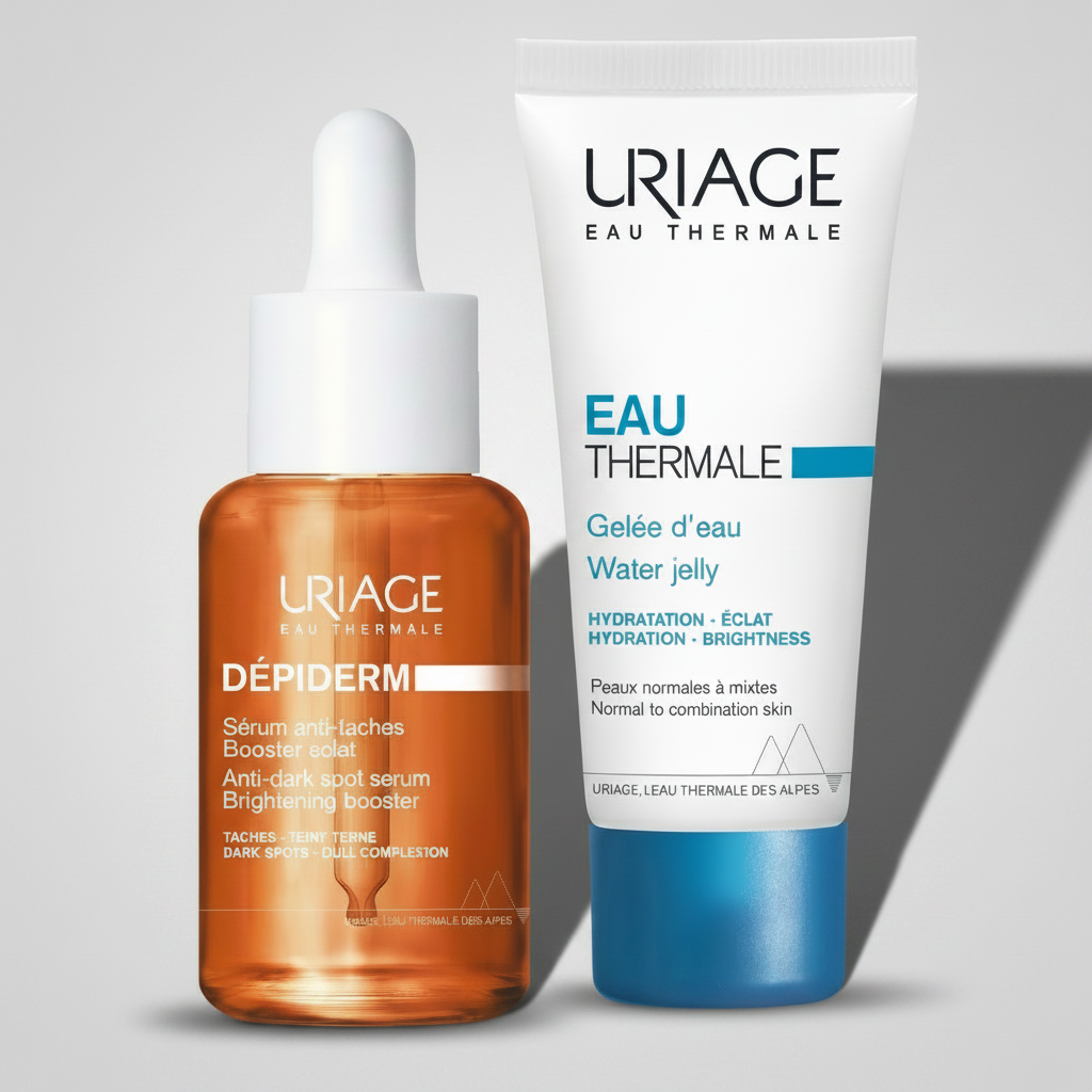 Kit TOP URIAGE Depiderm Suero Vit C al 20% GRATIS Uriage Agua Termal Water Jelly