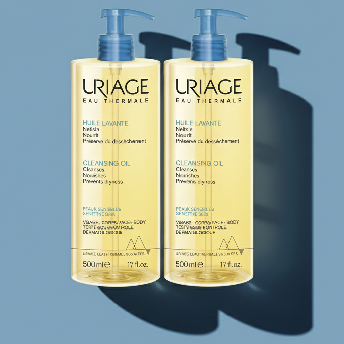 Kit 2x1 Uriage aceite lavante ducha x 500ml - Limpieza