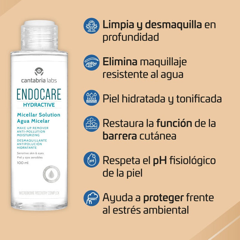 KIT 2x1 Heliocare 360° Toque Seco Beige GRATIS Endocare Hydractive x 400ml