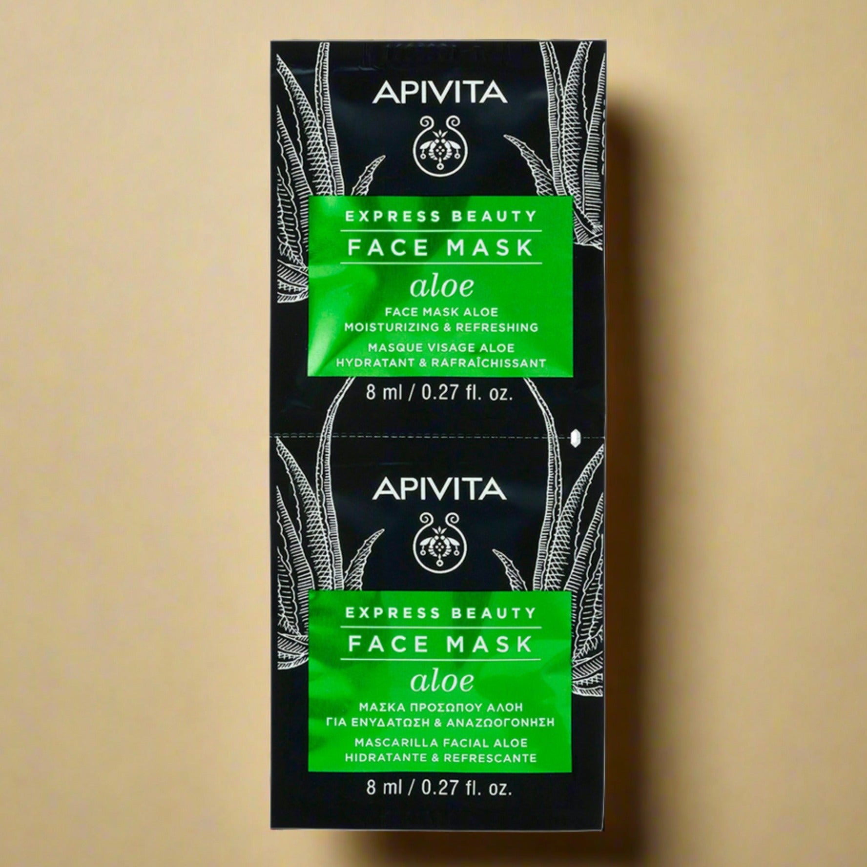 Apivita Mascarilla facial Aloe Vera X 2 sachets