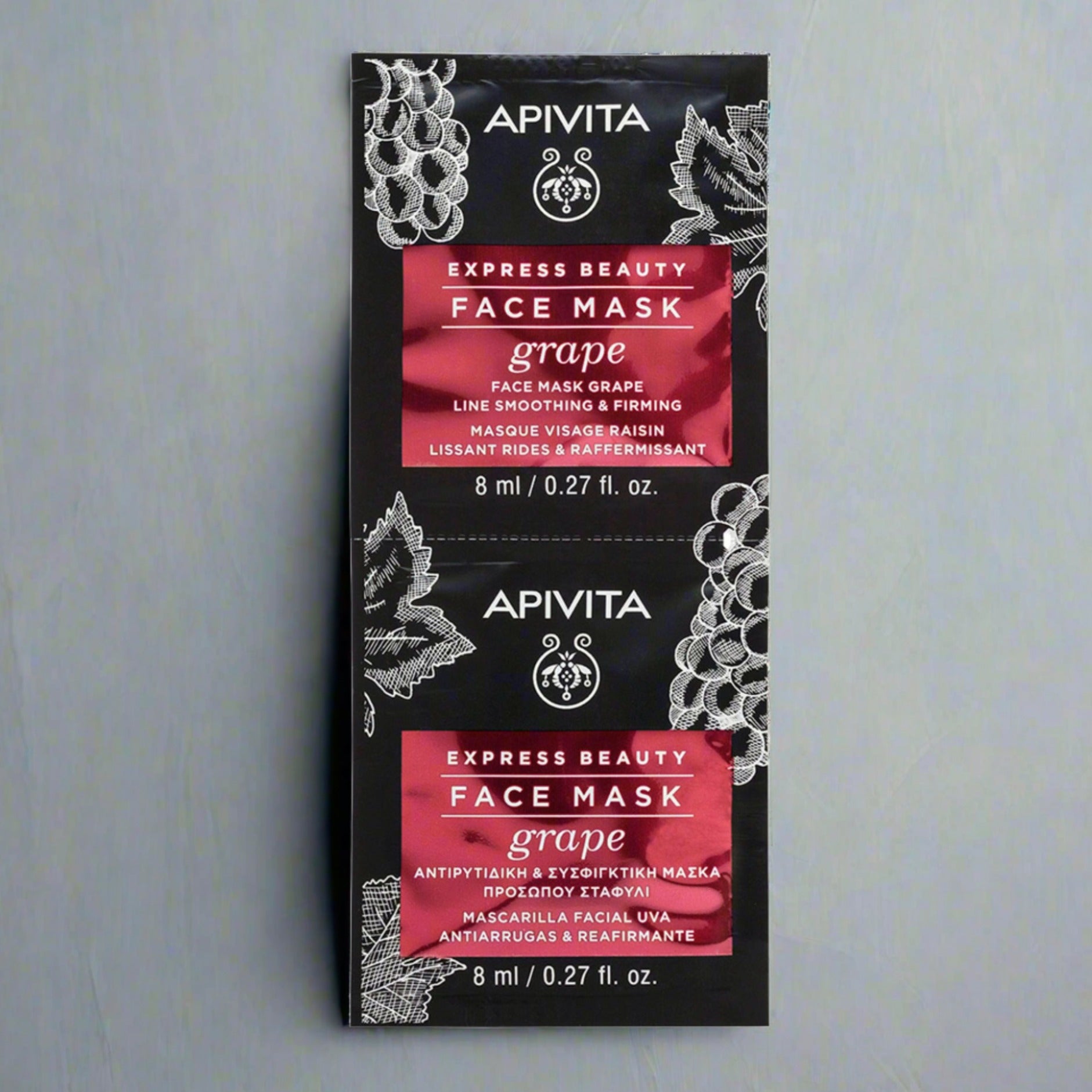 Apivita Mascarilla facial Uva X 2 sachets