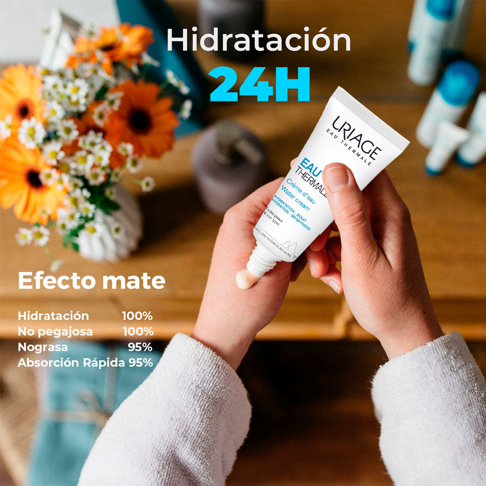 Uriage Agua Termal Crema Ligera X 40ml - Hidratante - CAJA DE CARTÓN AVERIADA