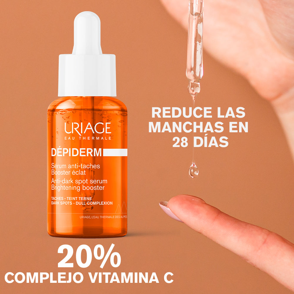 Kit TOP URIAGE Depiderm Suero Vit C al 20% GRATIS Uriage Agua Termal Water Jelly