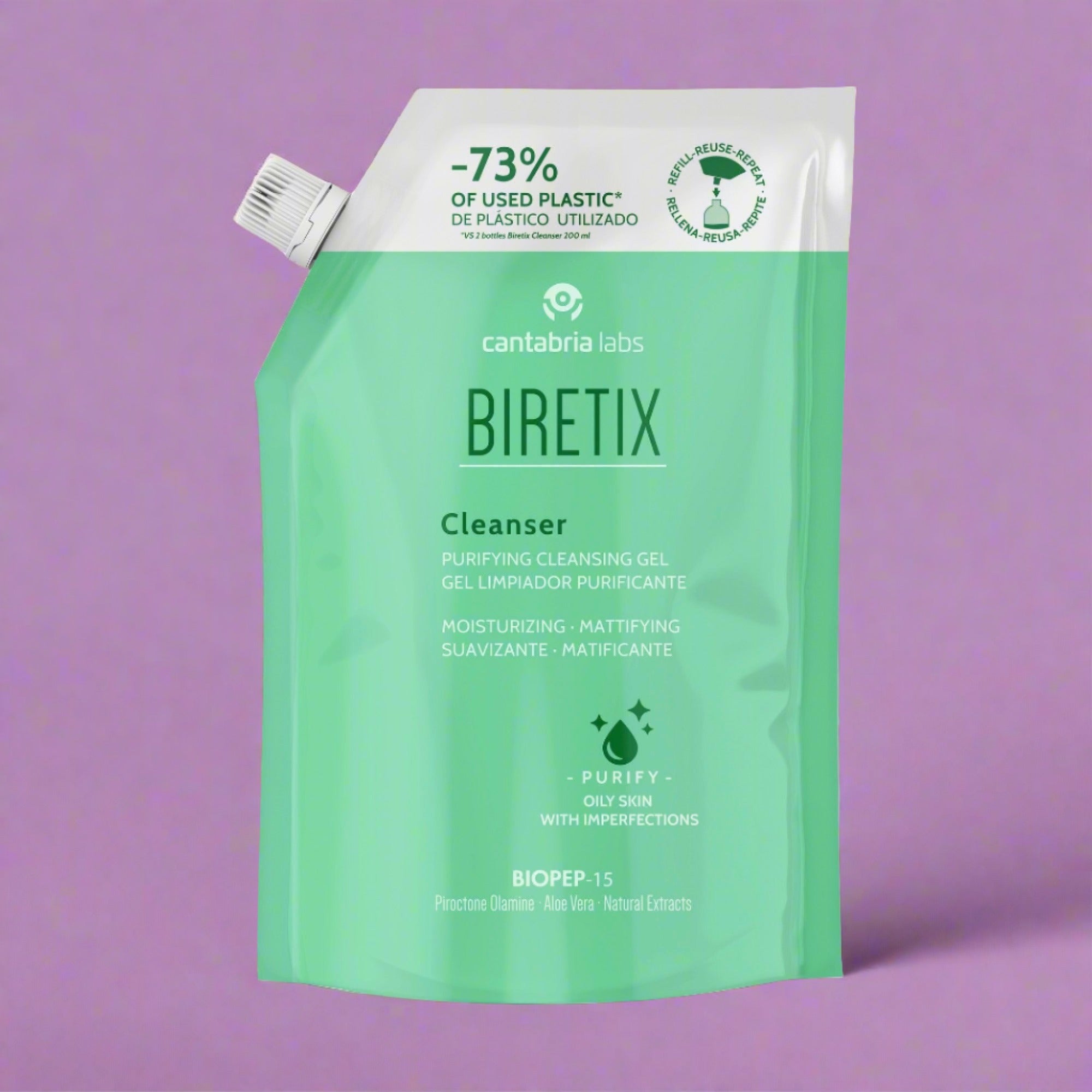 Biretix Gel Limpiador REFILL x 400ml - Anti imperfecciones