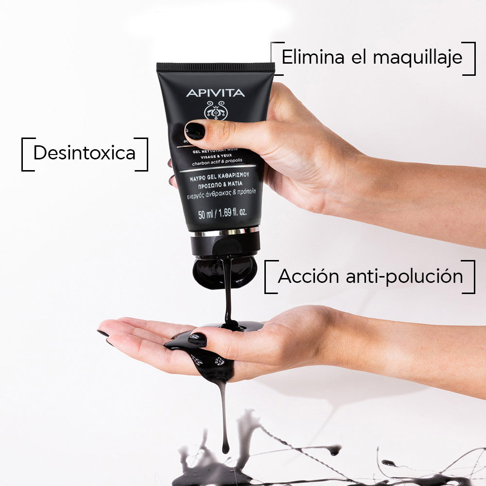 Apivita Black Detox Gel Limpiador X 50ml