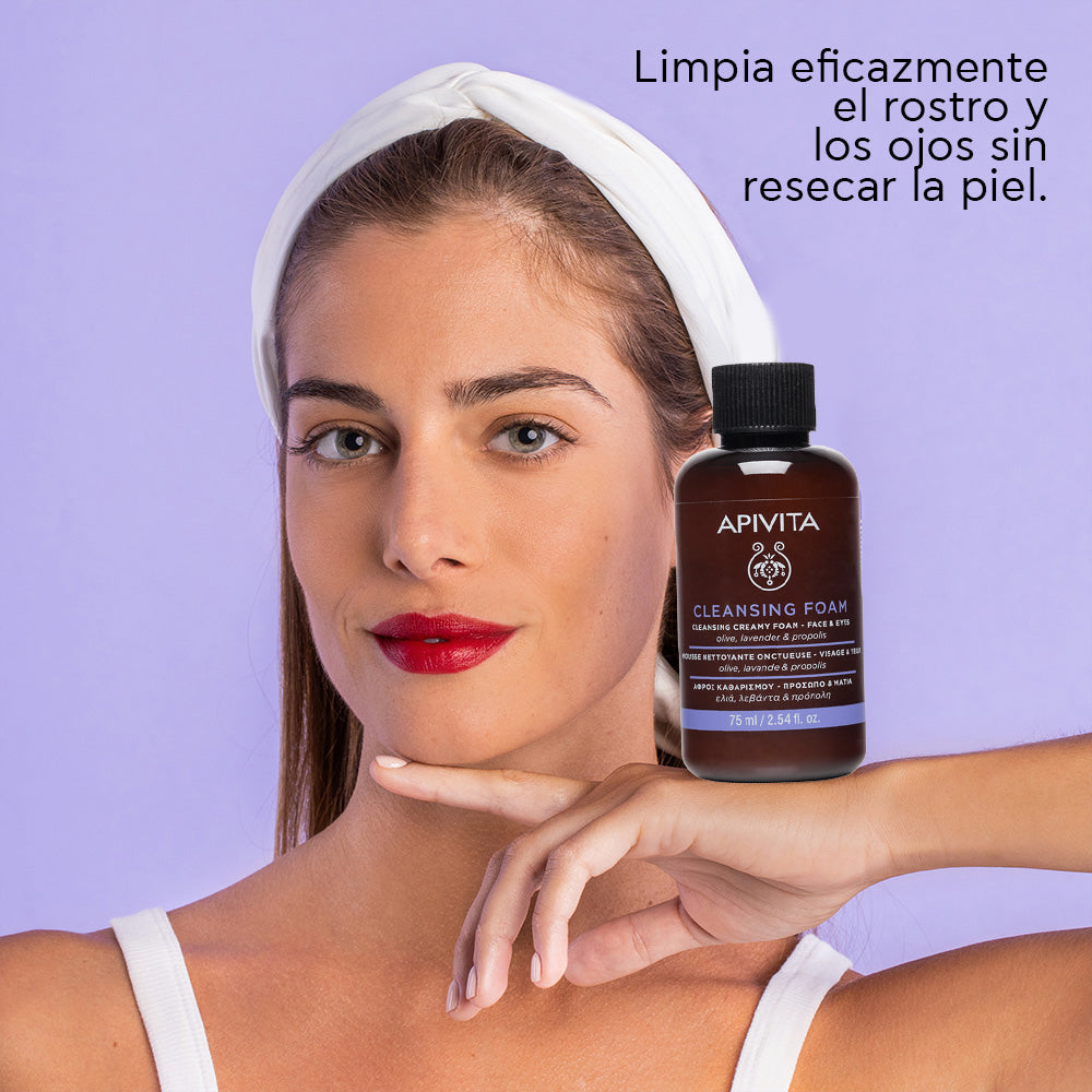 Apivita espuma limpiadora x 75ml