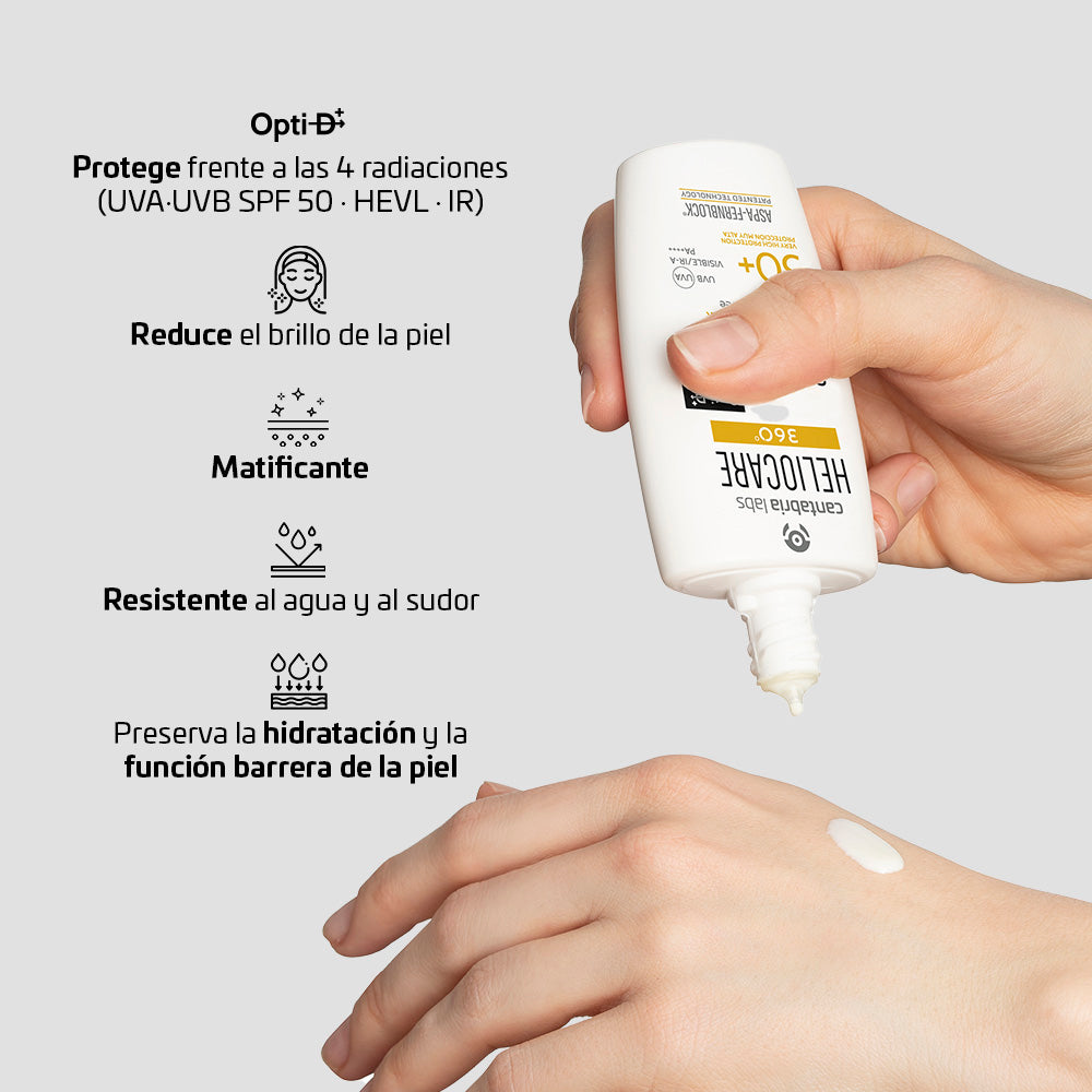 Kit Heliocare 360° Sensation x 50ml - Protección solar x 50ml Gratis Heliocare 360° Advance Gel x 100ml
