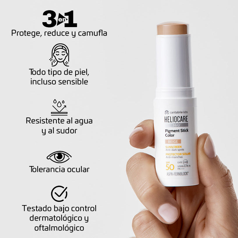 Heliocare 360 Pigment Stick Beige - Antimanchas x 10g