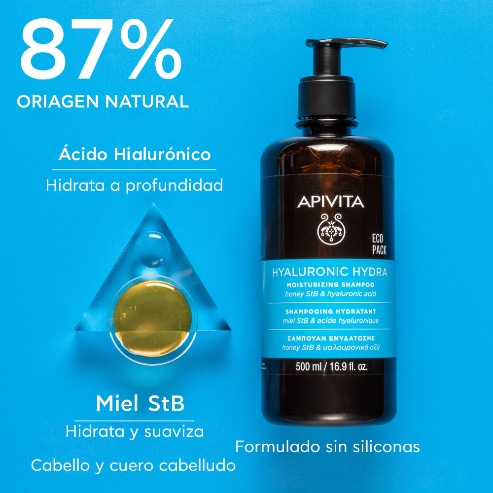 Apivita Hyaluronic Hydra Shampoo X 500ml - Capilar