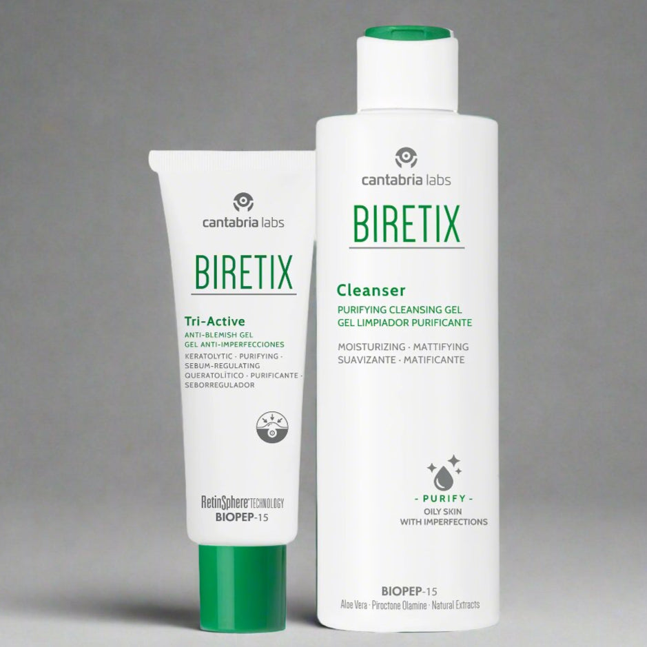 Kit IMPERFECCIONES CARA compra Biretix Tri-Active Gel X 50ml GRATIS Biretix Limpiador X 200ml