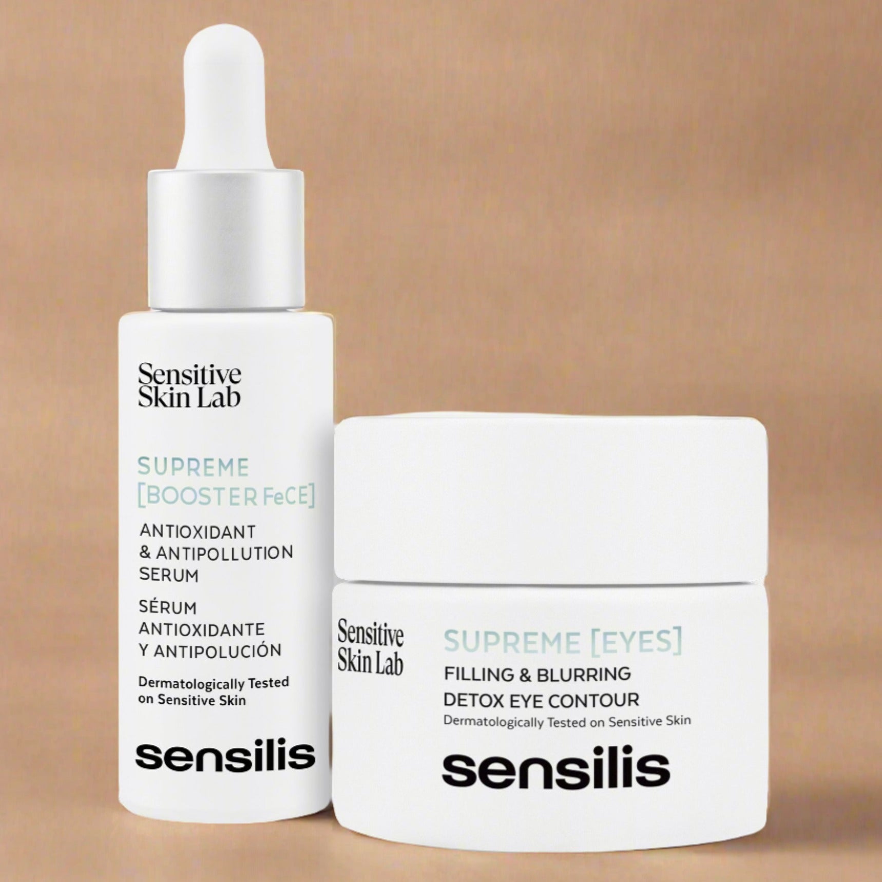Kit ANTIEDAD SUPREMA compra Sensilis Supreme Serum GRATIS Supreme Contorno Ojos