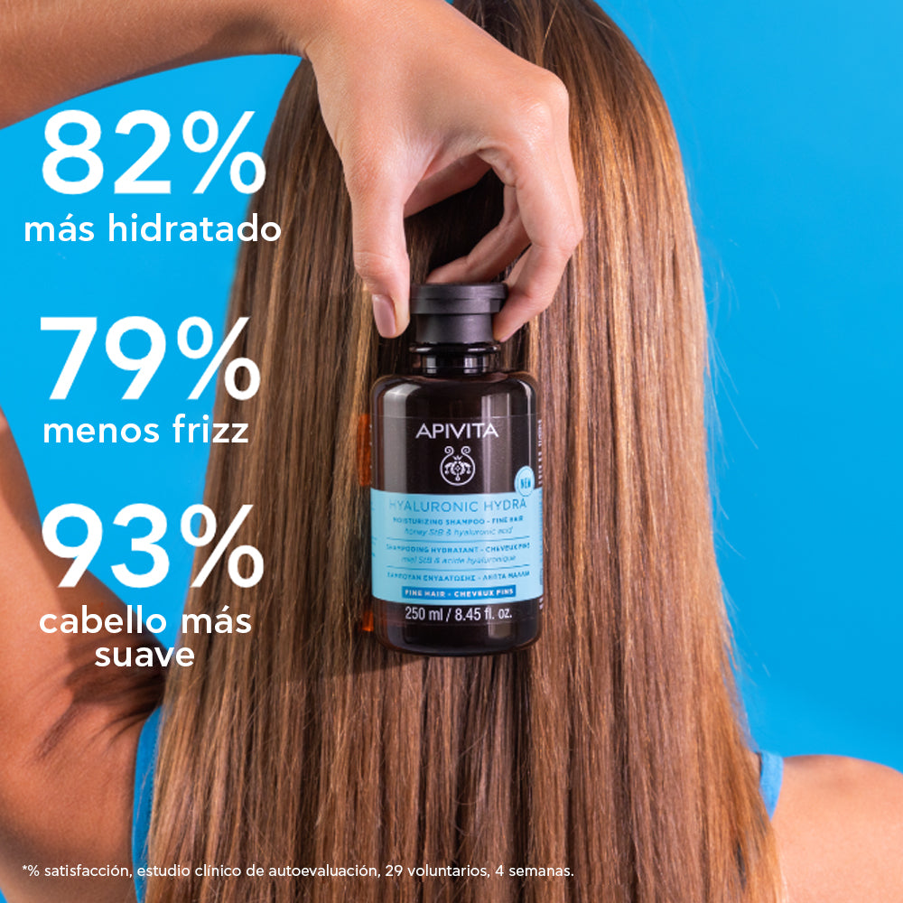 Apivita Hyalu Hydra Shampoo - Fine Hair x 250ml