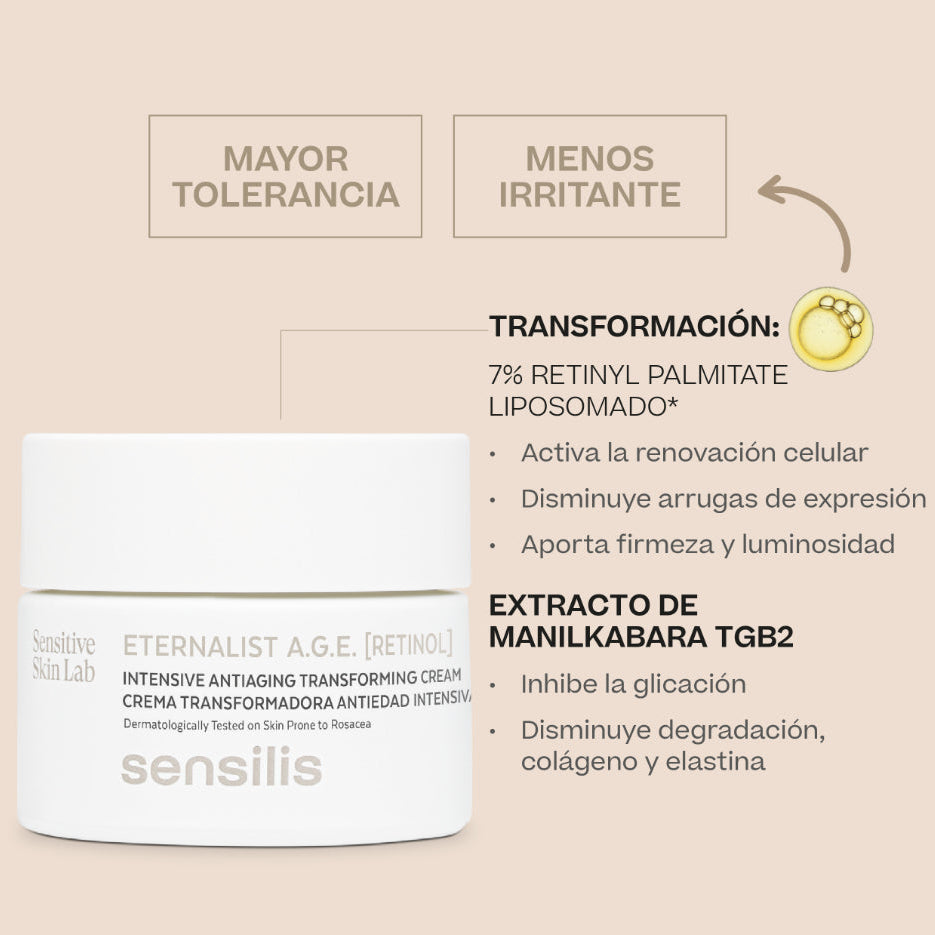 Kit Sensilis Eternalist A.G.E. (Retinol) GRATIS Sensilis Eternalist A.G.E X 20ml - contorno de ojos