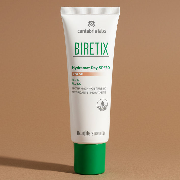 Biretix Hydramat Day Spf30 Color x 50ml - Anti Imperfecciones maquillaje