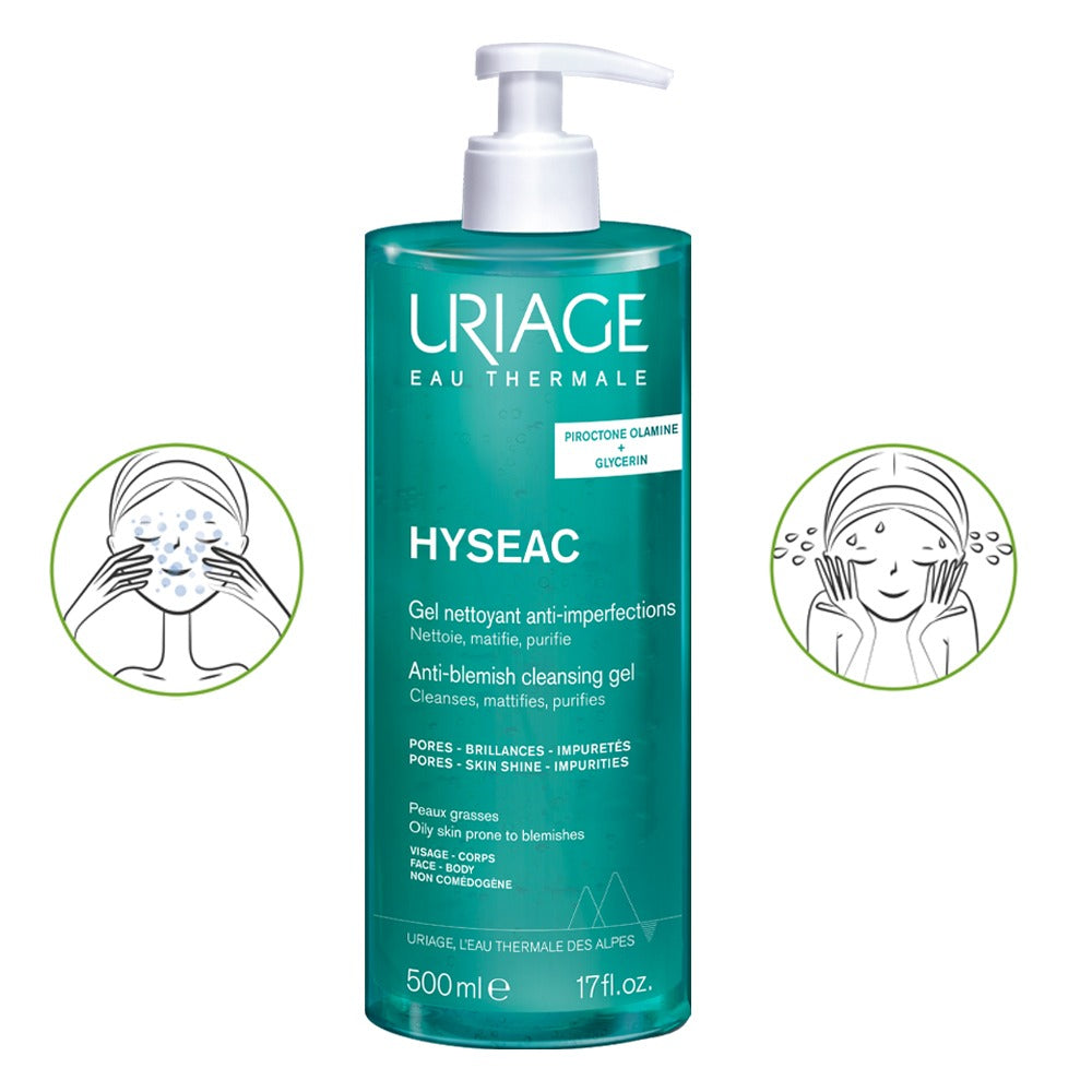 Uriage Hyséac Gel Limpiador X 500ml - Anti imperfecciones