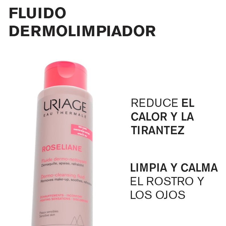 Kit Uriage Agua Termal Crema Ligera X 40ml GRATIS Uriage Roséliane Dermo-Limpiador x 250ml