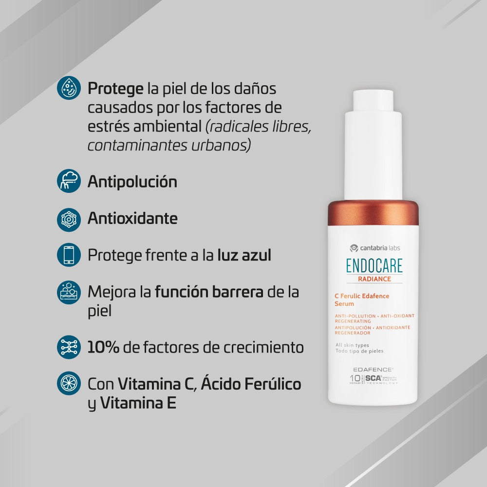 Kit MANCHAS/ARRUGAS compra Endocare Radiance C Ferulic GRATIS Heliocare Pigment Solution